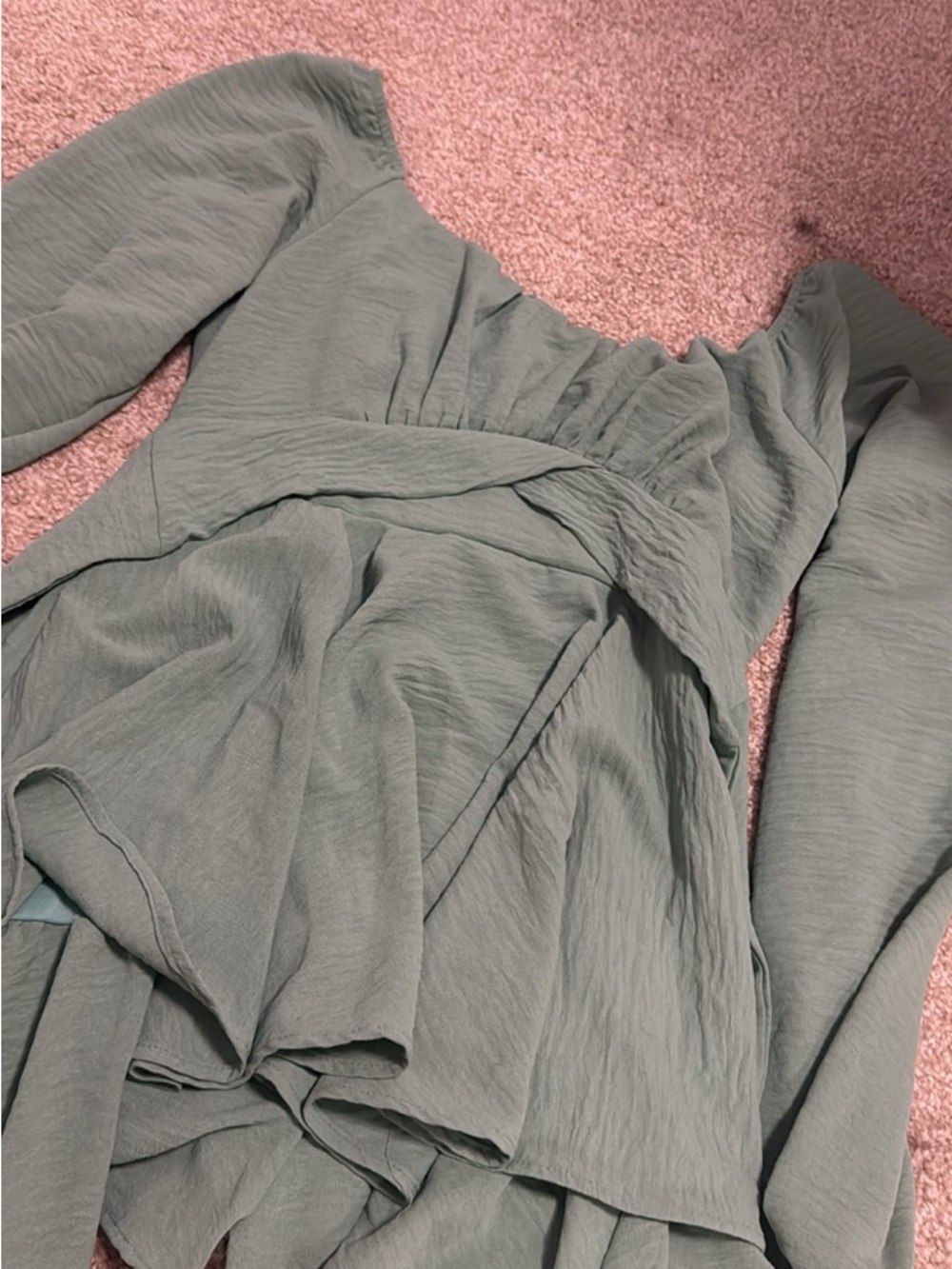 Altar’d State Sage Long-Sleeve Dress